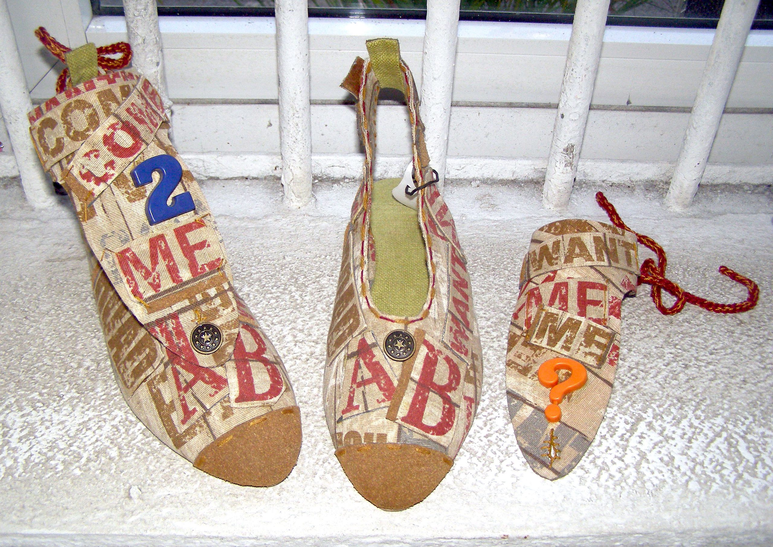 Colección de Calzados: diseño modular y fantasía reciclada desde Cuba