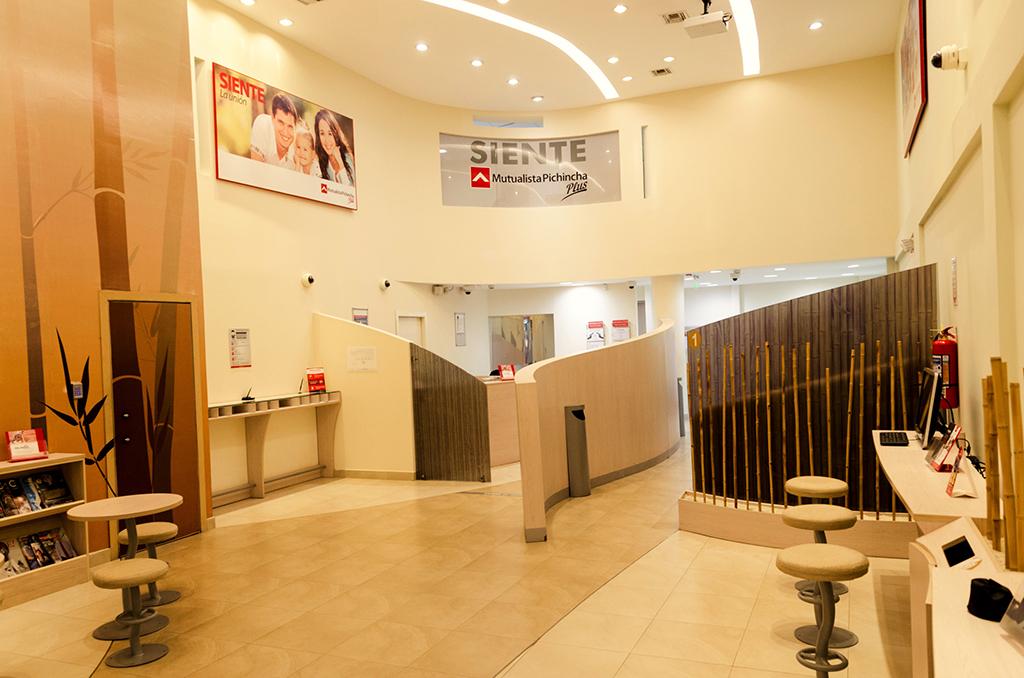 Mutualista Pichincha: agencia bancaria con los cinco sentidos