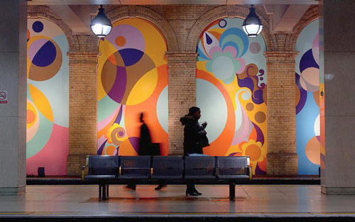 Peace and Love, 2005 / Gloucester Road Station / Project Platform for Art Underground, London, UK