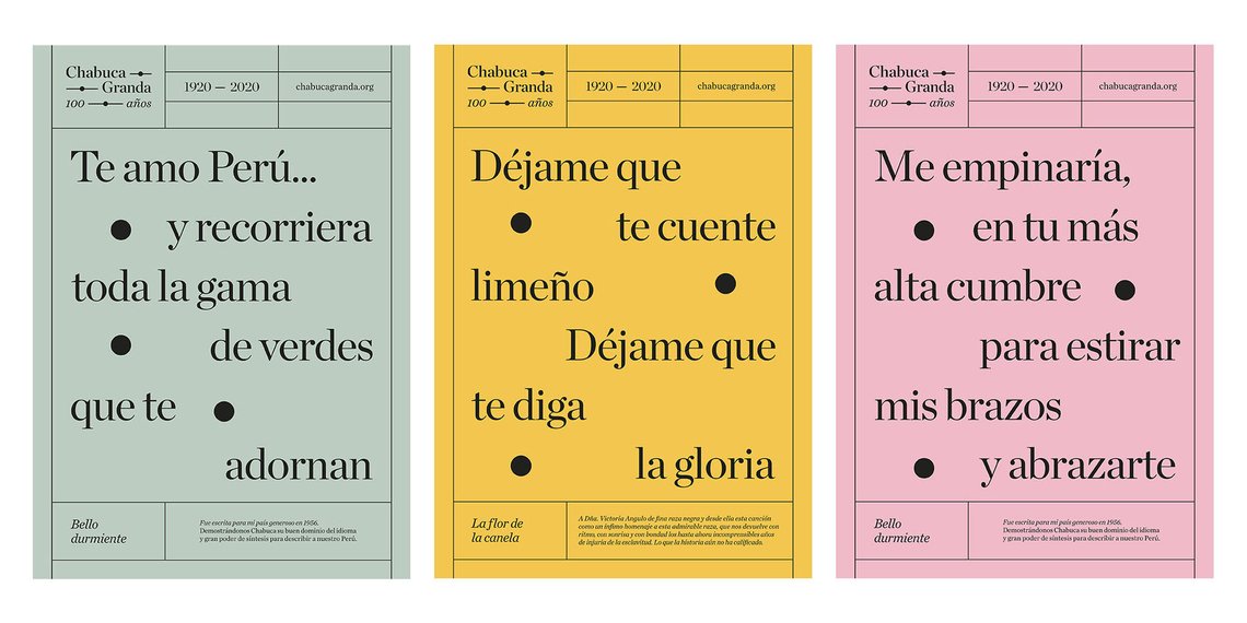 Chabuca Granda 100 años identidad visual
