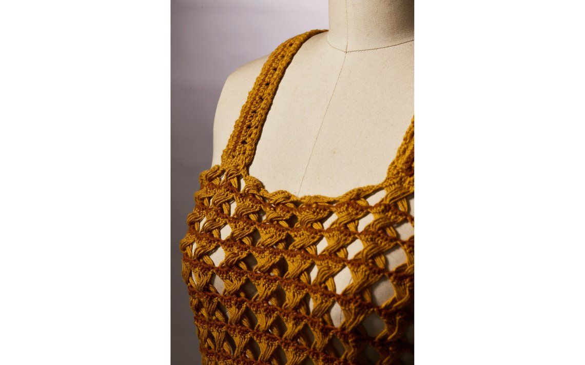 Vestido Irapay diseño textil