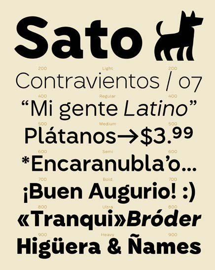 Sato tipografía - imagen 1