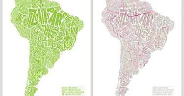 América del Sur: cartografía tipográfica para repensar el territorio