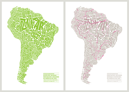 América del Sur: cartografía tipográfica para repensar el territorio