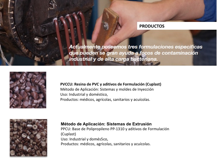 CuPlast: polímeros antibacterianos con nanopartículas de cobre