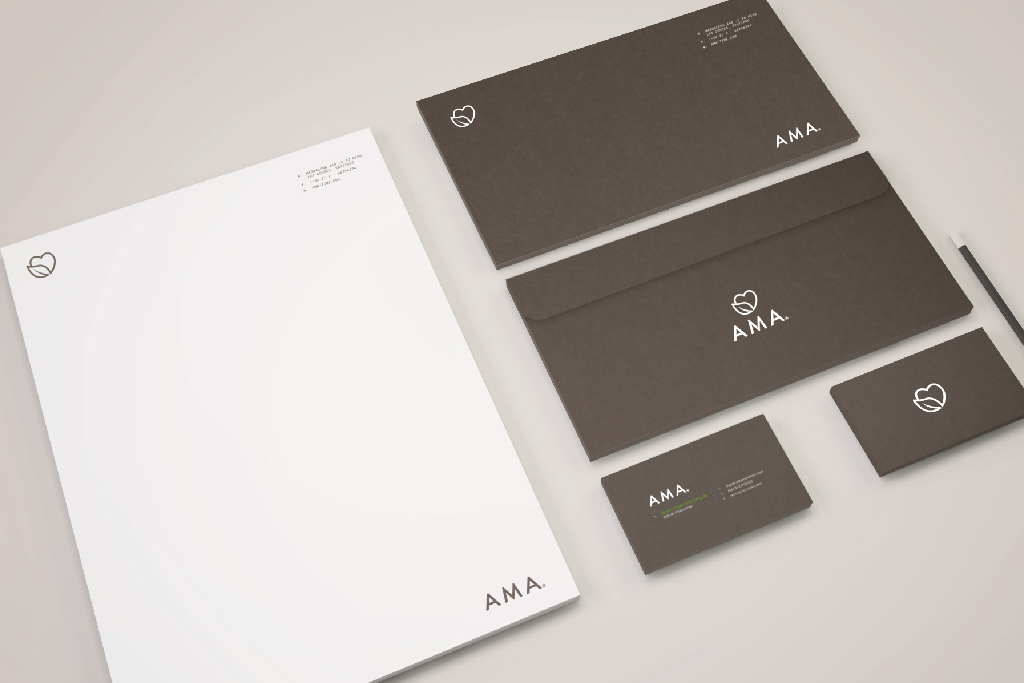 Identidad AMA: branding para alimentación natural y consciente