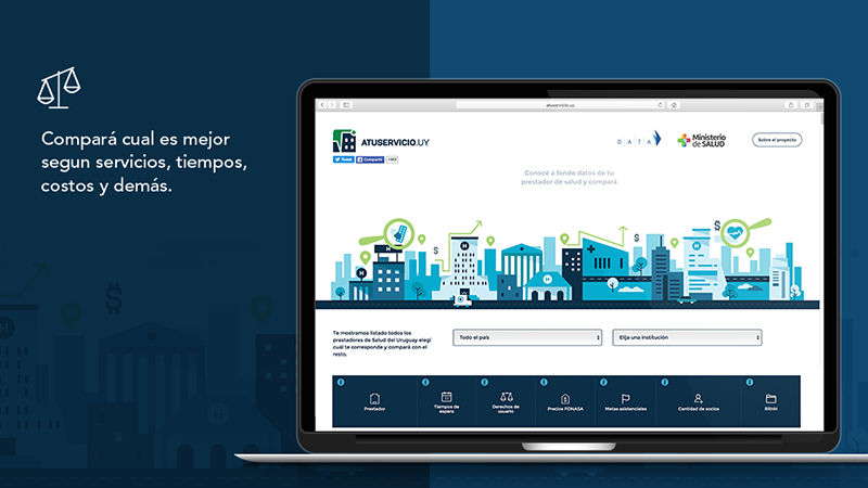 Atuservicio.uy: plataforma cívica para comparar prestadores de salud en Uruguay