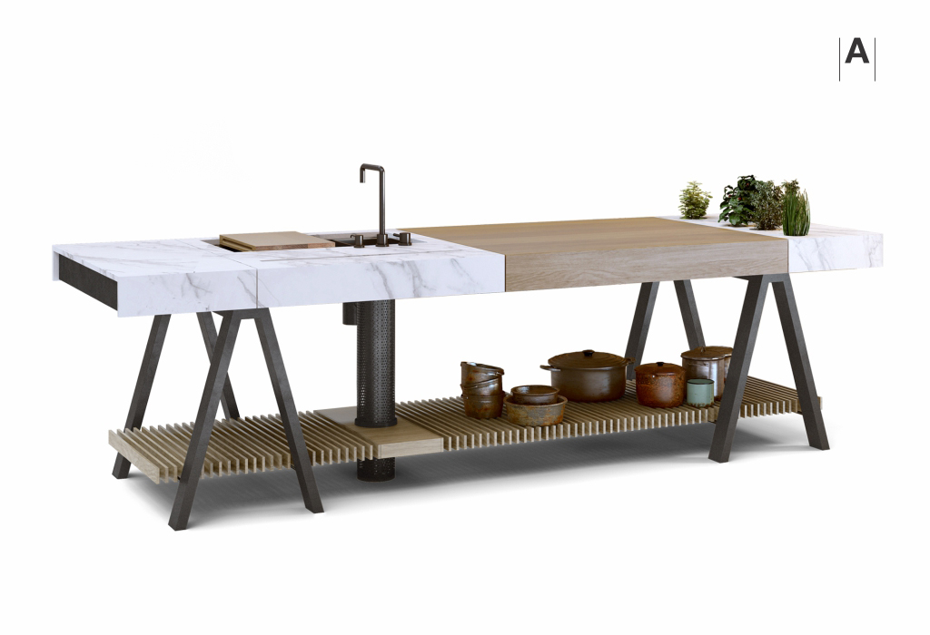 Banco: sistema de cocina flexible para reactivar el encuentro doméstico