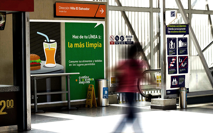 Contigo Somos Mejores – Campaña de Concientización de Acciones en Metro de Lima