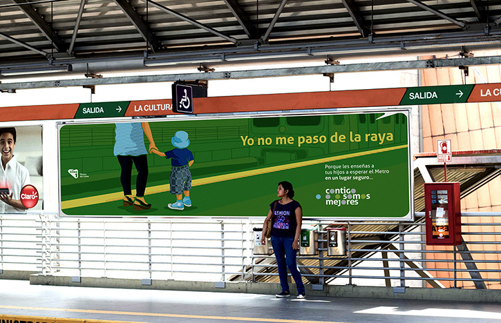 Contigo Somos Mejores – Campaña de Concientización de Acciones en Metro de Lima