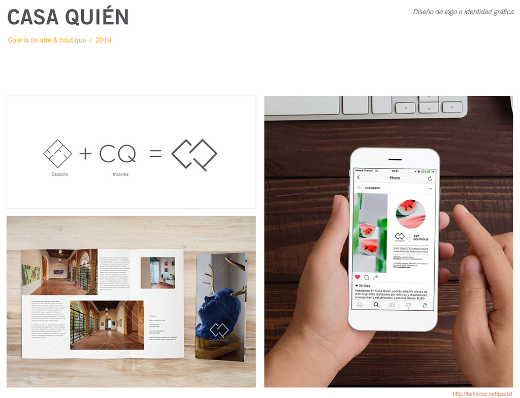 Identidad para Casa Quién: sistema visual tropical para galería de arte emergente