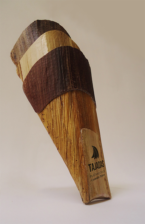 Envase de calceta de plátano