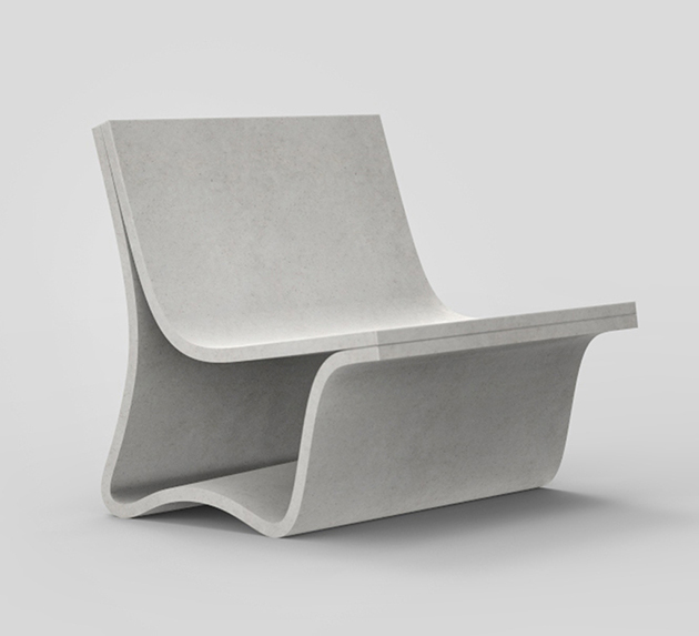 Flow: mobiliario de UHPC para hotelería y espacios de alto tránsito