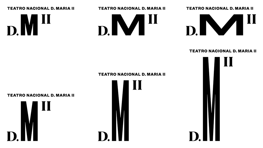 Identidad visual del Teatro Nacional D. Maria II: sistema tipográfico flexible para cultura