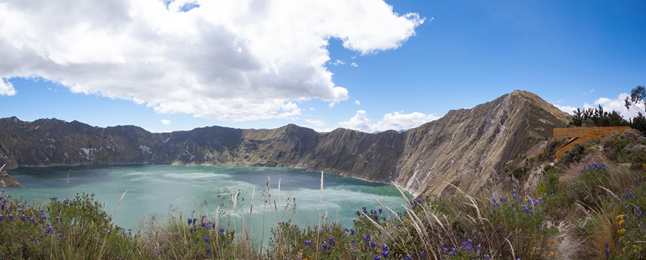 Mirador y Senderos en la Laguna del Quilotoa