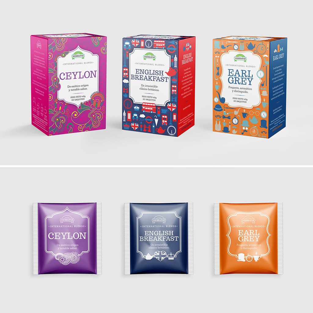 Packaging y materiales de promoción para Línea de Blends de Té