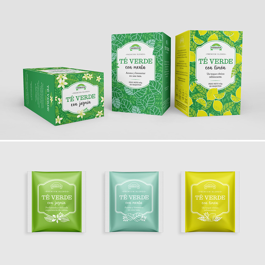 Packaging y materiales de promoción para Línea de Blends de Té