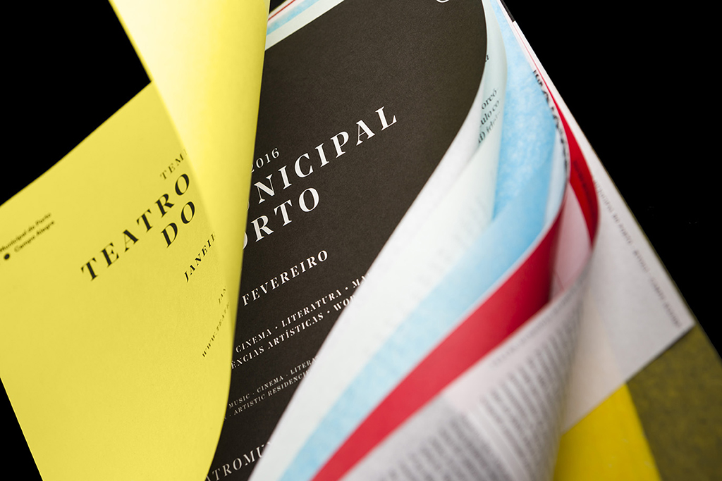 Identidad del Teatro Municipal de Oporto: sistema visual multicapa para cultura