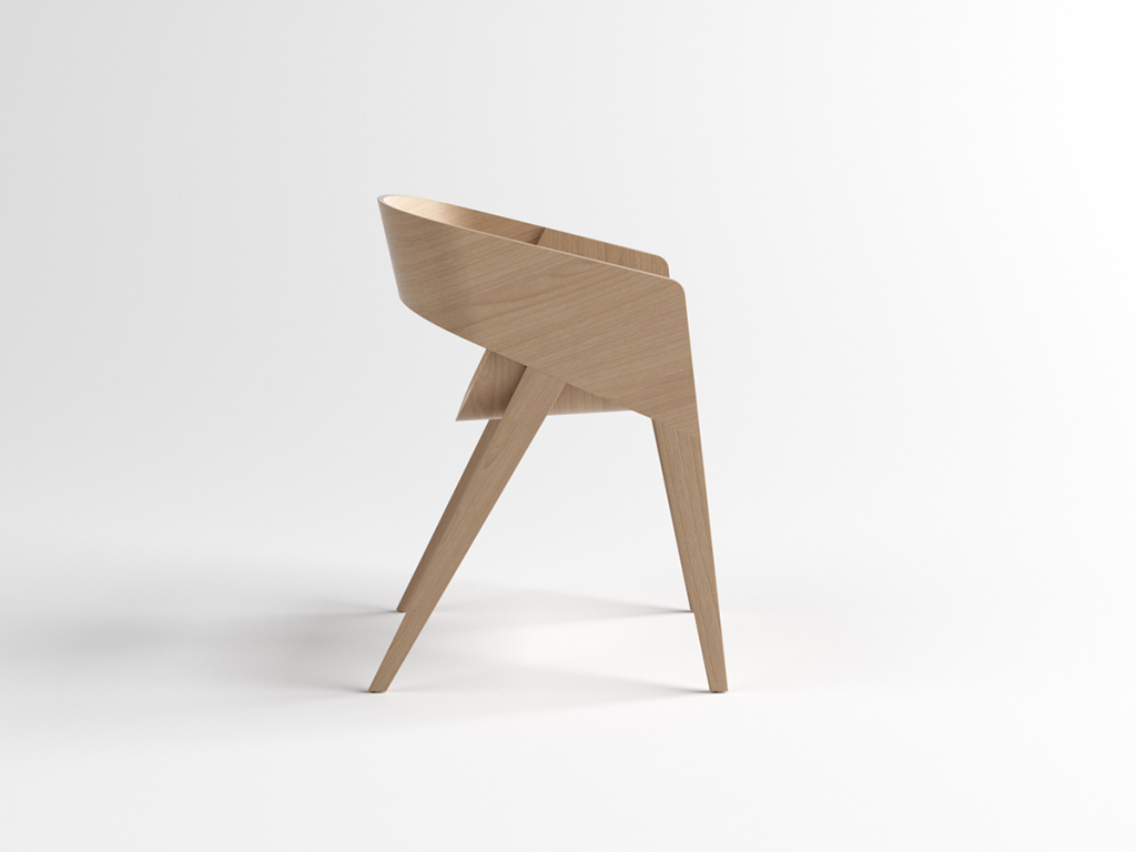 SLIM chair: silla minimalista con ergonomía adaptable y acabados personalizables