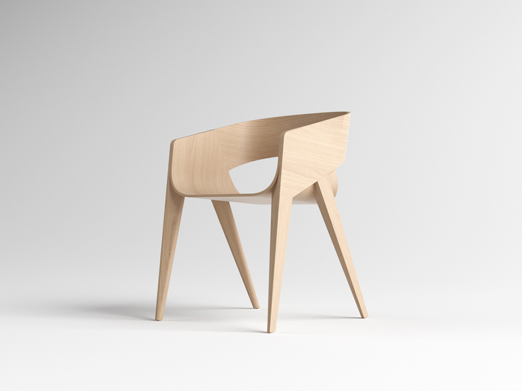 SLIM chair: silla minimalista con ergonomía adaptable y acabados personalizables