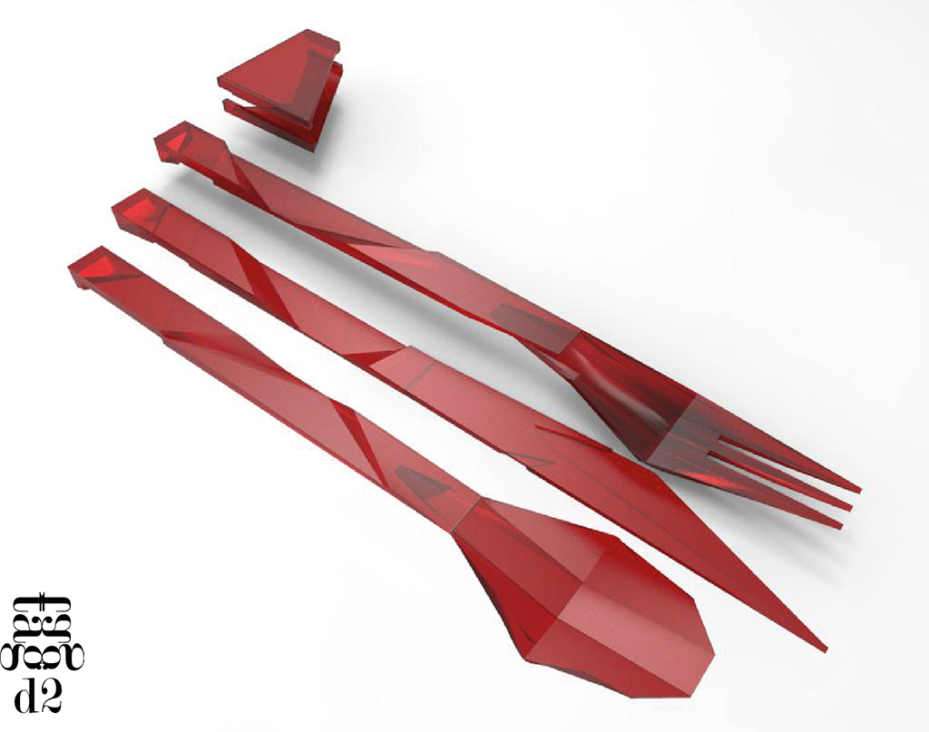 SW-ORDER: cubertería portátil modular para uso nómada y cotidiano