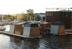 Truck-A-Float: campamento flotante modular para vida urbana sustentable