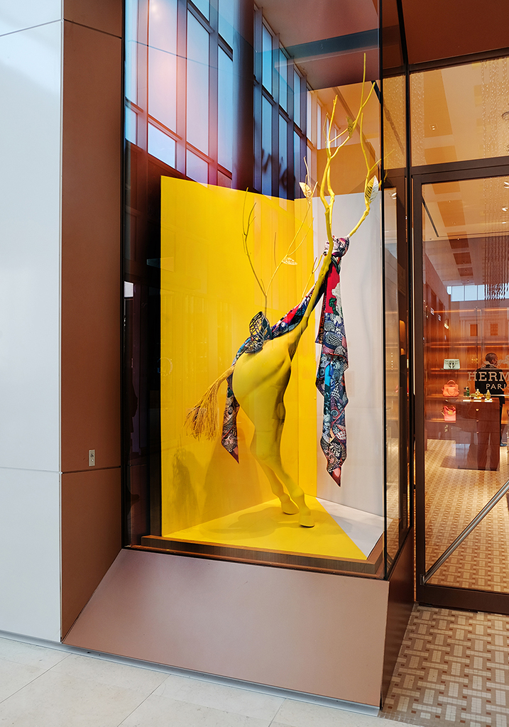 Vitrinas para Hermès