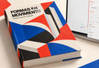 Libro de diseño editorial en mockup 3D, creado para ilustrar Printed Matter Animator.