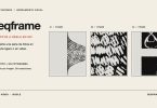 Portada de Seqframe con tres fotogramas del demo; la herramienta convierte series de fotos en GIF o video.