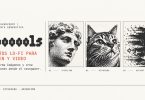 Portada editorial de Tooooools con muestras visuales de los efectos stippling, dithering y distorsión.